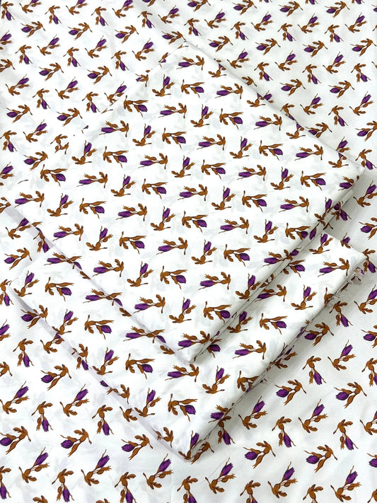 FLORAL PRINTED 2PC SUIT