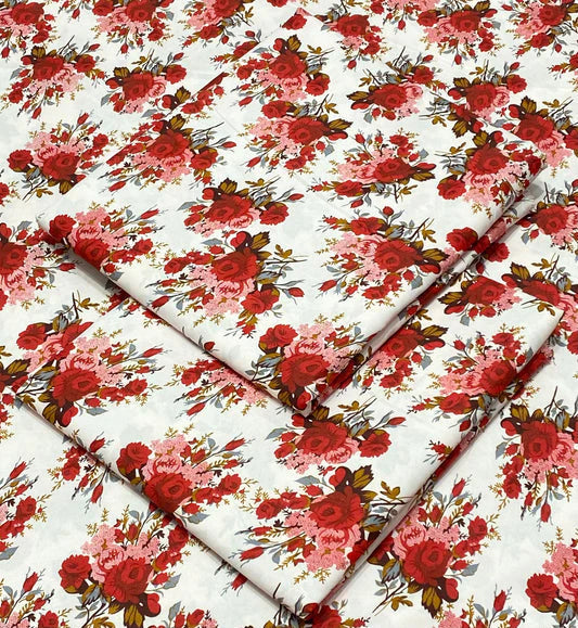 FLORAL PRINTED 2PC SUIT